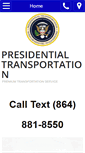 Mobile Screenshot of presidentialtransportation.us