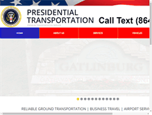 Tablet Screenshot of presidentialtransportation.us